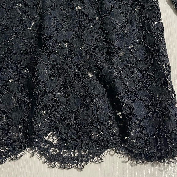 ‼️2/25 sale: Sandro Black Floral Lace Top- Size 1 - Picture 2 of 11